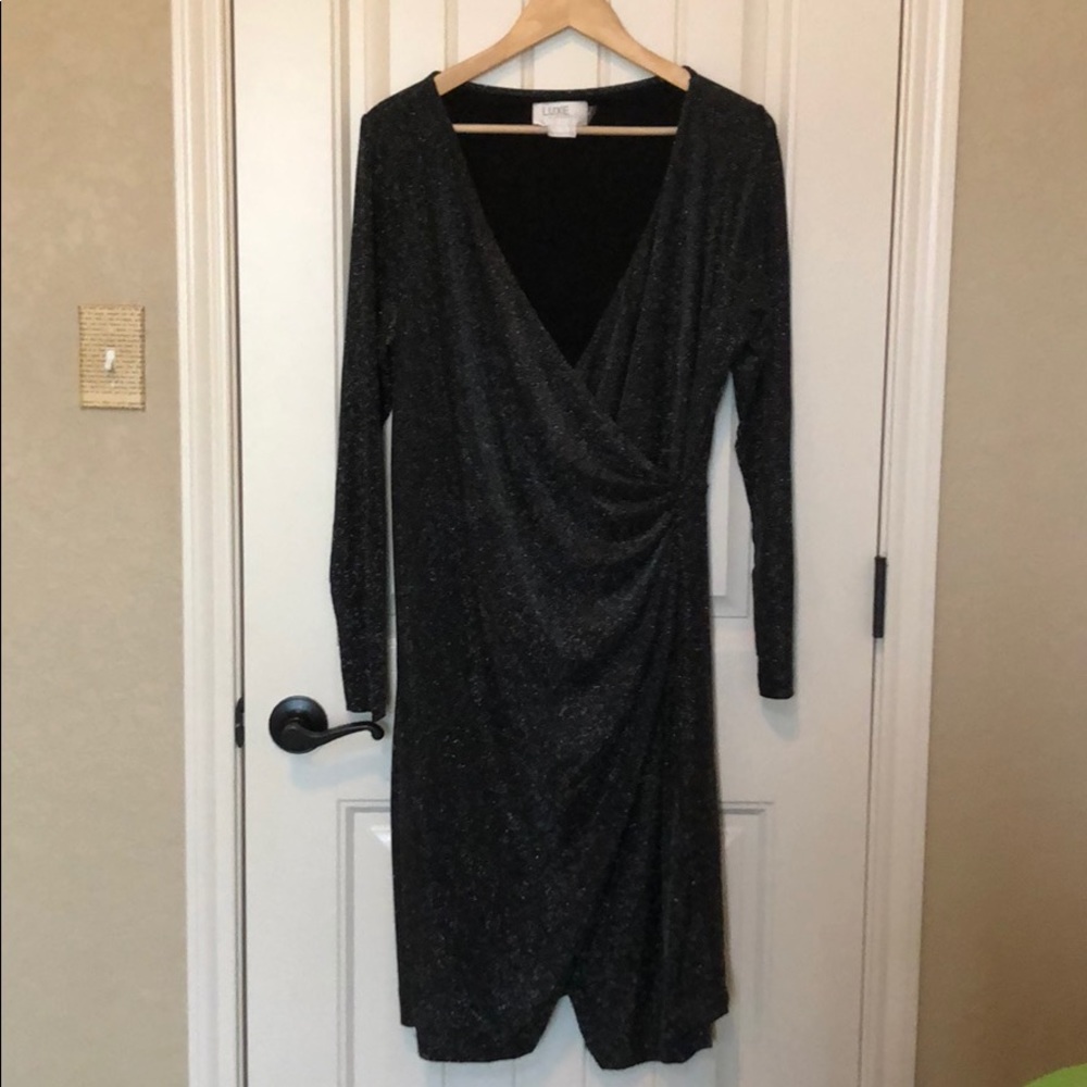 Shimmery seraphine maternity party dress
